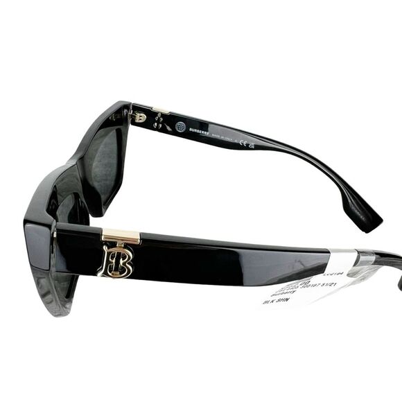Burberry NEW Black Cat Eye BE4405 Grey Lense Chunky Designer - Picture 8 of 13